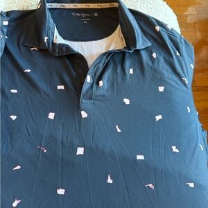 Walter Hagen Men's Navy Golf Polo with US States